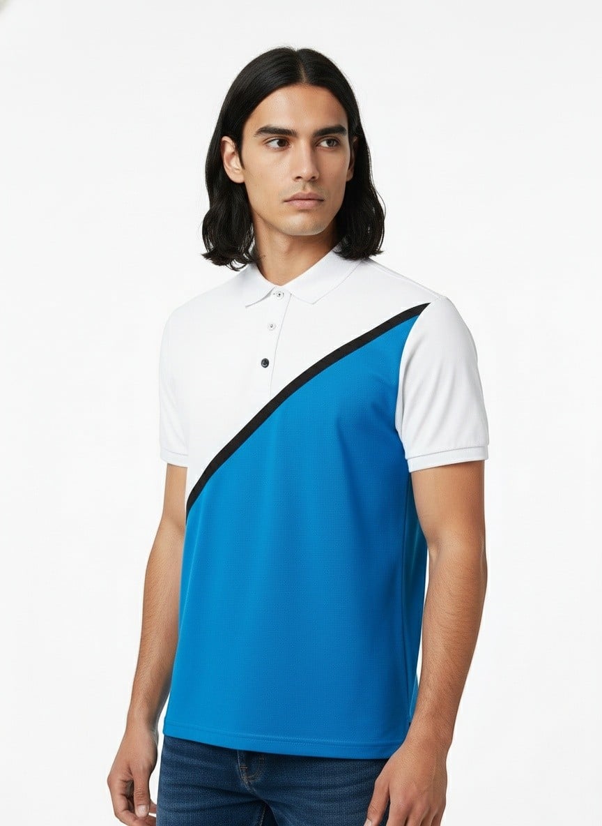 AI-generated fashion photo 3 4 angle top focus angle