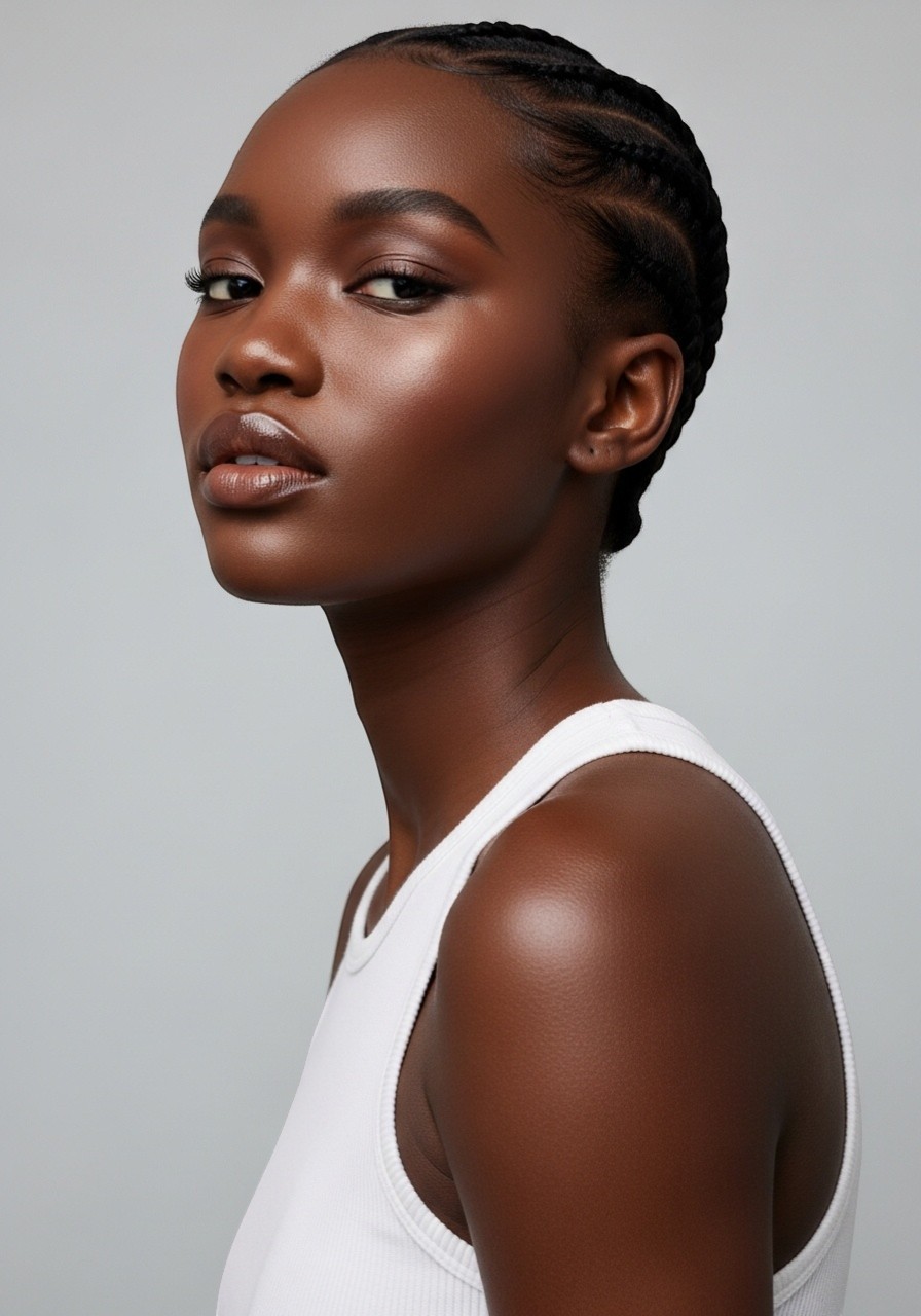 AI fashion model Nadia - diverse virtual model for product photography