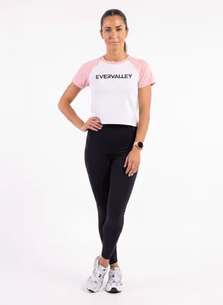 The raglan tee in blush, additional catalog angle 1