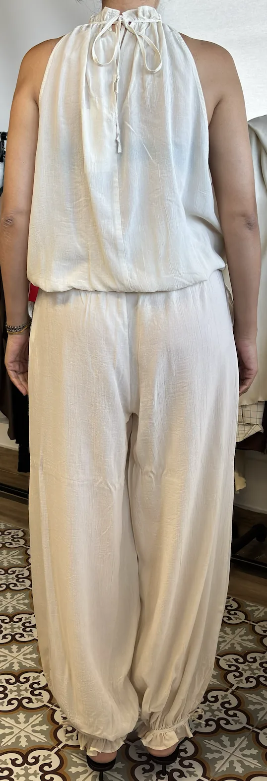 MODA input — Back for the cream jumpsuit catalog set